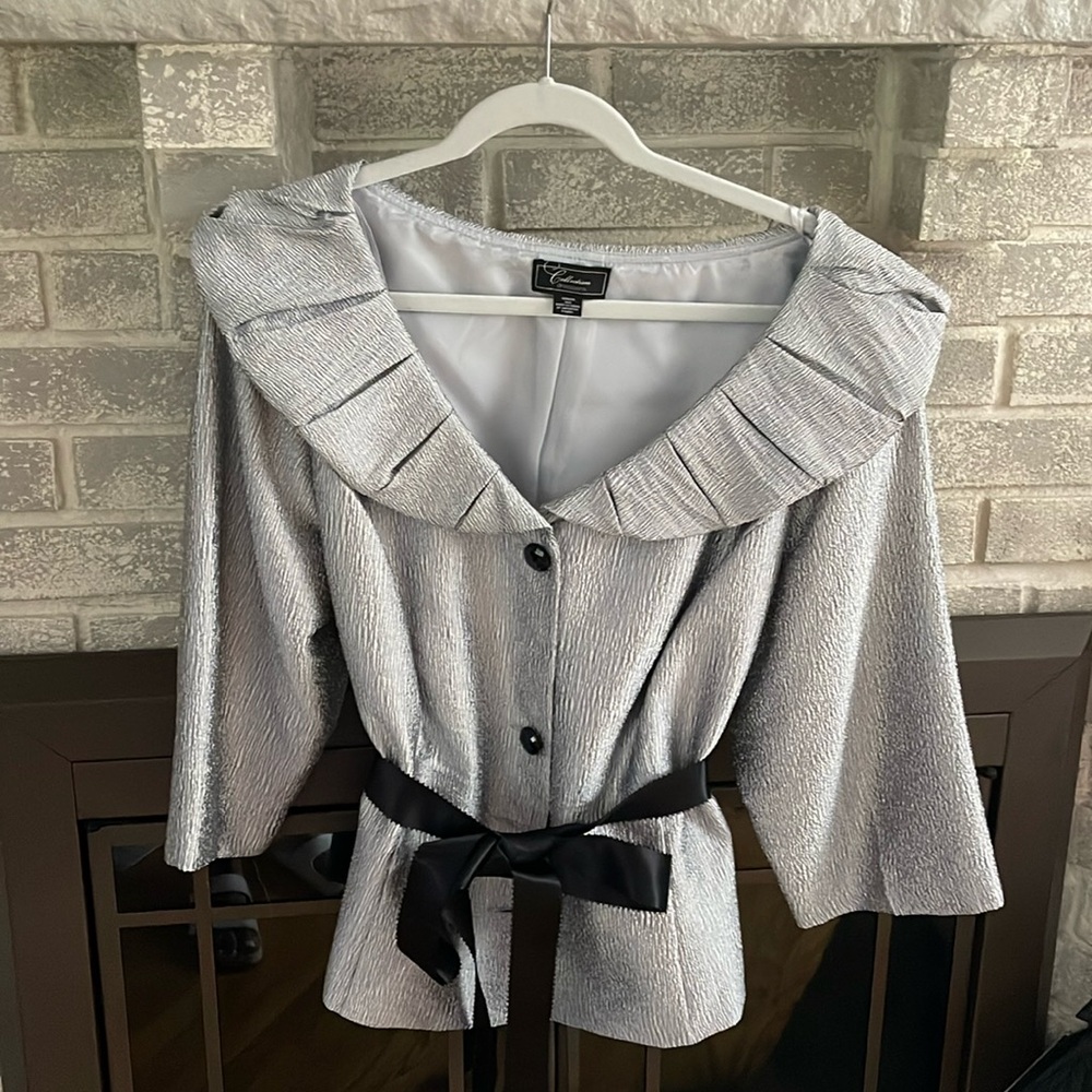 Silver blouse